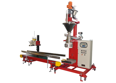 Powder open pocket packing machine (vertical screw feed type/vertical screw feed pocket lift type)